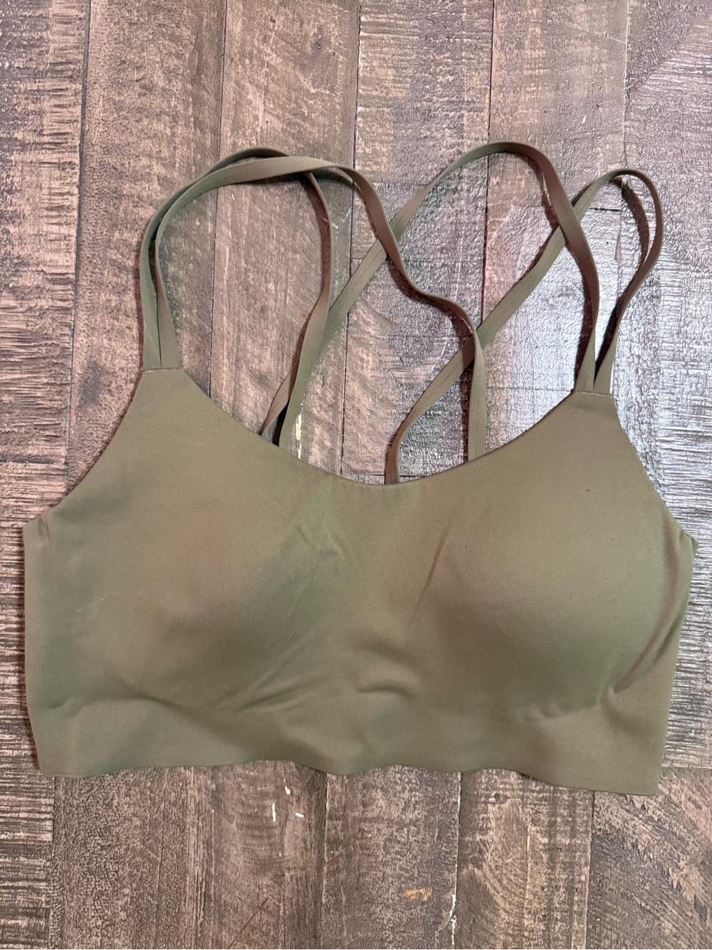 Forever 21 Olive Green Seamless Strappy Bralette